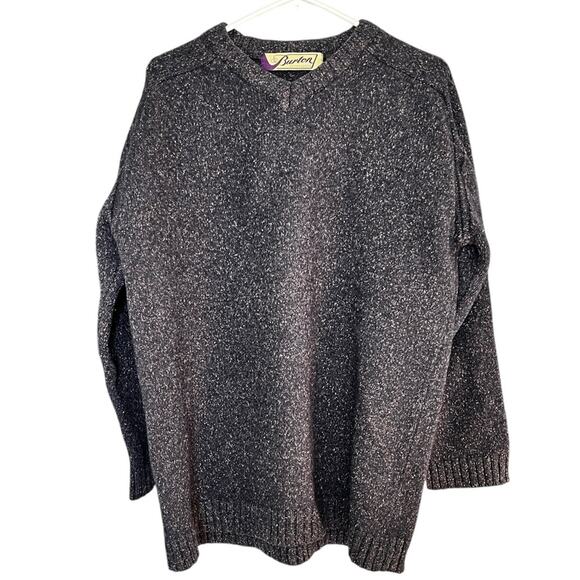 Vintage Burton Snowboard wool blend V neck sweater size large - Picture 1 of 7